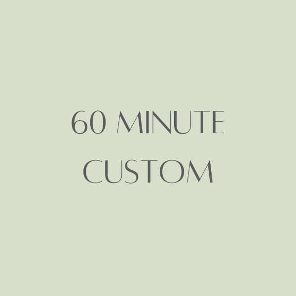 60 min custom massage